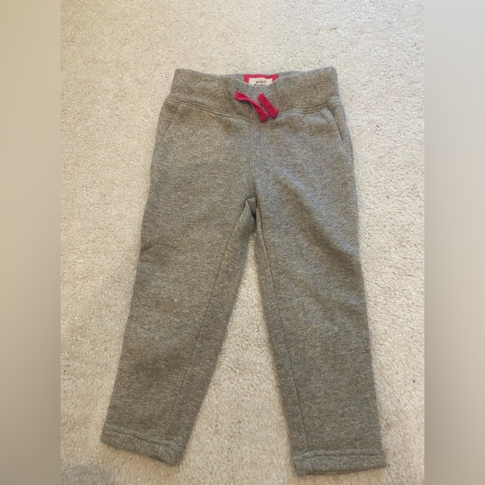 Mini Boden Gray Sweater with Gold Sparkle